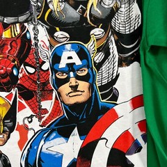 Marvel Comics Shirt Mens Large Wolverine Captain America Y2K Streetwear Tee