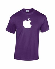 Apple Logo T-Shirt Unisex Cotton Crew Neck | 9 Colors S-XL Casual Tee