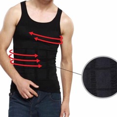 Fajas Para Hombres Faja Reductora De Hombre Men Body Shaper Abdomen Control Tee