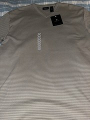 Claiborne Casual Short Sleeve Crew-Neck T-Shirt Fits Men’s Size 2XL Beige