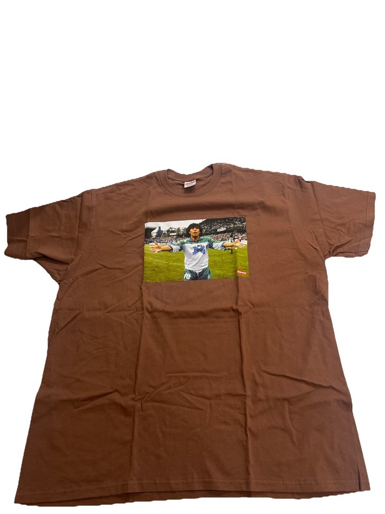 Supreme Maradona Tee Brown SS24 Size XXL