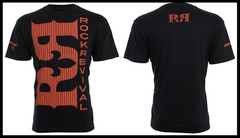 ROCK REVIVAL JEANS Black DOUBLE R Regular Fit Short Sleeve Graphic T-shirt NWT