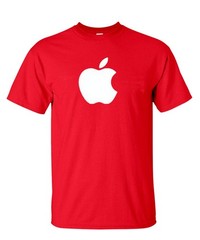 Apple Logo T-Shirt Unisex Cotton Crew Neck | 9 Colors S-XL Casual Tee