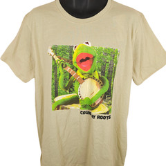 Kermit The Frog T Shirt Mens Size XL Yellow Disney Muppets Country Roots