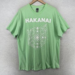 HAKANAI BAND Shirt Mens XL Liminal Bloom Ellen-Marie Hand Designed Cotton Green