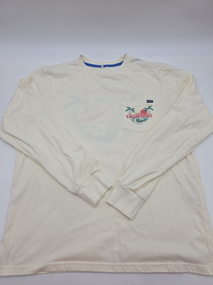 Chubbies Pocket T-Shirt Men Large Longsleeve Graphic Tee.#46873