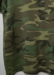 Woodland Camouflage T-shirt Men’s Large Green Brown Tan Grunge Military Outdoors