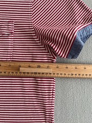 Uniqlo x Michael Bastian Polo Shirt Mens XL Red Striped Chambray Button Down
