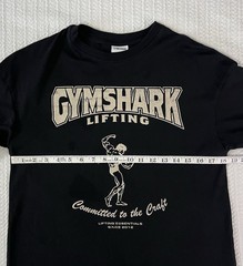 Gymshark Ironworks Oversized Shirt Mens LIFTING Black Small 18” X 25”