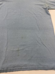 Vintage Stedman Shirt Mens Large Blue Blank Crewneck Short Sleeve Tee Basic
