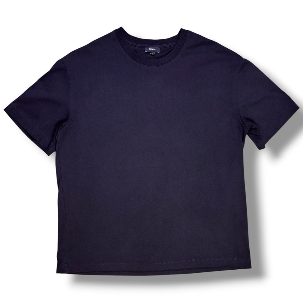 Express Black Classic Fit Premium Weight Short Sleeve T-Shirt Sz Mediun