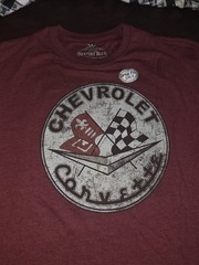 Corvette T Shirt Xl New -Newport Blue Soft Feel Built To Last
