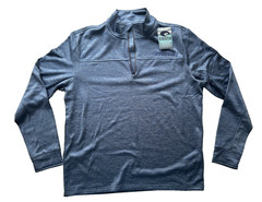 Costa Del Mar Tech Harbor Fleece 1/4 Zip Pullover Fleece – Size L Blue