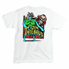 Santa Monica Airlines Jim Thiebaud VILLAIN JOKER Skateboard T Shirt WHITE