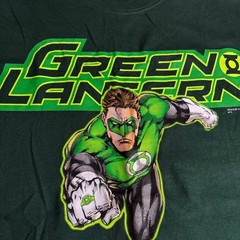 Green Lantern DC Comics Graphic T-Shirt XL Green Hanes Graphitti 2011 Hal Jordan
