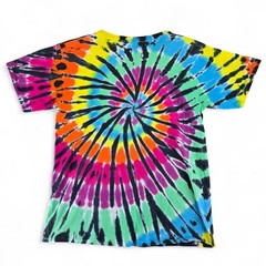 Liquid Blue Mens XL Tie Dye T-Shirt Spiral Burst Colorful Festival Graphic Tee