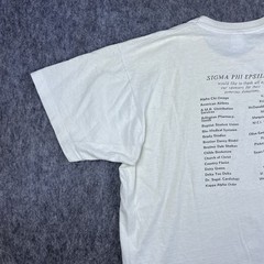 Vtg Sigma Phi Epsilon Men’s T-Shirt Bike-A-Thon Single Stitch USA 90’s Size XL
