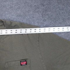 Wrangler Workwear Men’s 2XLT Tall Green Short Sleeve Pocket Tee