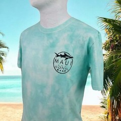 MAUI & SONS (M) Men’s Shark Fintastic Celadon Green Medium T-Shirt