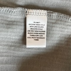 Claiborne Mens XL Light Gray Ribbed Designed Dressy Lightweight T-Shirt