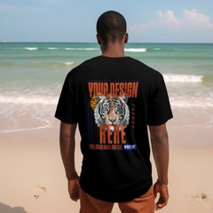 Your Design Full Color Custom Print Text, Logo or Photo On T Shirt Graphic Tee
