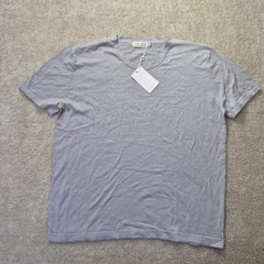Collars & Co Cotton Silk T Shirt Mens 3XL Gray Comfort Knit Stretch Luxury Beach