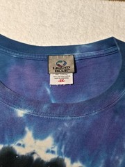 Pink Floyd Tie Dye T-Shirt Men’s 2XL Blue Graphic Band Tee Short Sleeve Cotton