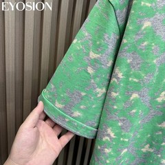 Men Camouflage Tie Dye Cotton Crew Neck T-Shirt Short Sleeve Casual Summer Tee
