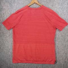 Nike Shirt Mens Large Orange Swoosh Logo Thick Cotton Mesh Back Streetwear Top