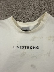 Vintage Nike Livestrong T Shirt Mens XL White Lance Armstrong Foundation