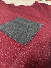 Quiksilver Men’s Medium Marled Burgundy Pullover Sweatshirt Long Sleeve Pocket