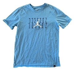 Jordan Jumpman Graphic Tee Mens M Blue Streetwear Basketball Urban Hip Hop Y2K