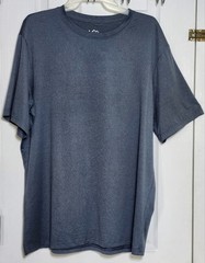 REI Co-op Mens Blue Short Sleeve T-shirt Heathered Outdoor Athleisure Size L