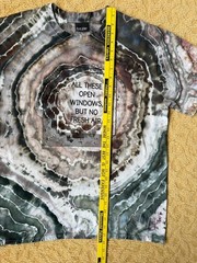 Geode Ice Dyed Tie Dye Fuckjerry Open Windows Fresh Air Meme Shirt Large