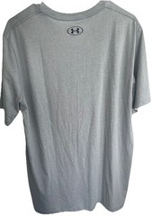 Under Armour UA Camo Logo Short Sleeve T-Shirt Mens Sz XL XG Gray Black Gym Run