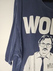 Ripple Junction Mens Office Space Milton Work Sucks Graphic Navy Shirt Size 3XLT