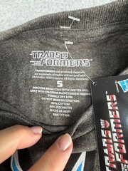 Transformers Mens Small Decepticon Logo Gray Graphic Tee Shirt NWT
