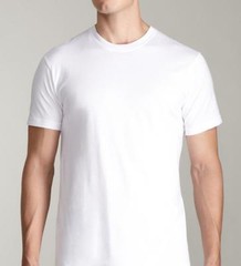 Men 100% Heavy Cotton Crew Neck T Shirt Solid White Short Sleeve Tee S-4XL lot