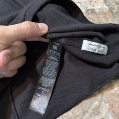 Rag And Bone Shirt Mens Medium Black Short Sleeve Ribbed Knit Cotton Crew Tee