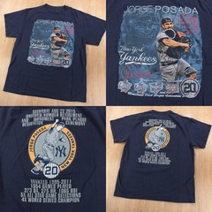 New York Yankees Jorge Posada Day 2015 uniform number retirement t-shirt MEDIUM