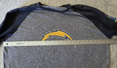 Rare San Diego Chargers 1960 Sleeve Hit Tee XL – Distressed Soft Grunge Raglan