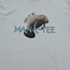 ComfortWash “Mana-Tee” Manatee Pun Graphic T-Shirt – New