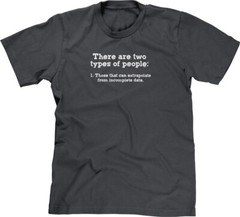 Two Kinds of People Incomplete Data Nerd Geek Joke Funny Humor Meme Mens Tee