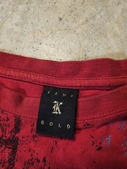 Y2K Karl Kani T Shirt Mens 3XL Red Eagles Graphic Print Short Sleeve Streetwear