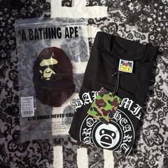 A Bathing Ape (BAPE) x Chrome Hearts Black T-Shirt Size S