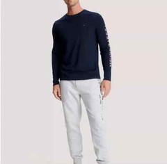 NWT Tommy Hilfiger Men’s Flag Logo All Cotton Regular Fit Long Sleeve T-Shirt