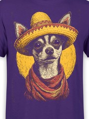 Sombrero Chihuahua Dog T-Shirt | Unisex
