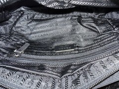 PRADA Black Shoulder Bag Adjustable Strap Logo Accent Zip Designer Medium