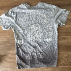 American Fighter Men’s Gray Double-Sided Eagle Graphic Crew Neck Tee Size M