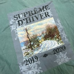 Supreme D’Hiver 2019 2020 Winter Graphic Tee Sage Green Large Streetwear Shirt
